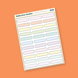 Dashed Quarter Boxes