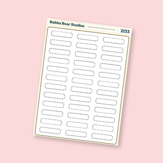 Dashed Quarter Boxes