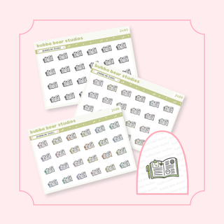 Journaling Doodle Quarter Sheet Buy All (Set of 3) Bubba Bear Studios Journaling Doodle Stickers