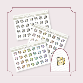 Derpy Spiral Planner Bubba Bear Studios Derpy Spiral Planner Stickers