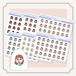 Iced Coffee Babe Bubba Bear Studios Iced Coffee Babe Stickers