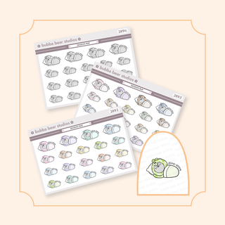 Dinosnore Bear Standard Buy All (Set of 3) Bubba Bear Studios Dinosnore Bear Stickers