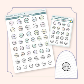 Journal Circle Buy All (Set of 2) Bubba Bear Studios Journal Circle Stickers