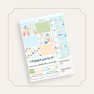 MINI - Beach You To It Page 1 - Deco and Date Covers Bubba Bear Studios MINI - Beach You To It Stickers