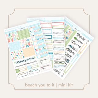 MINI - Beach You To It Full Mini Kit Bubba Bear Studios MINI - Beach You To It Stickers