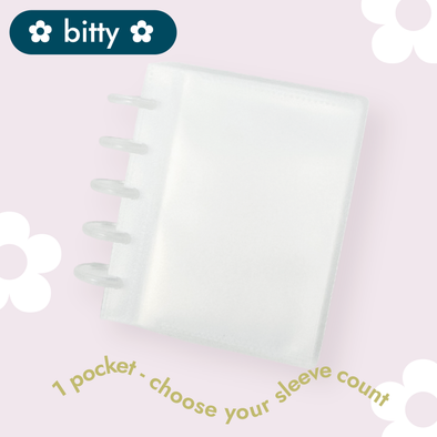 ✿ BITTY ✿ 1-Pocket Sticker Storage Disc Album Starter Pack