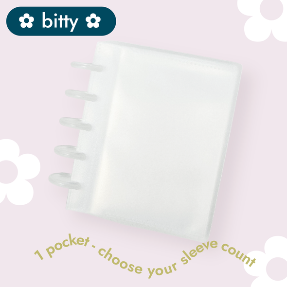 ✿ BITTY ✿ 1-Pocket Sticker Storage Disc Album Starter Pack