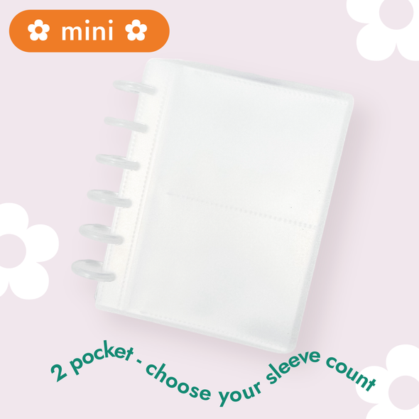✿ MINI ✿ 2-Pocket Sticker Storage Disc Album Starter Pack