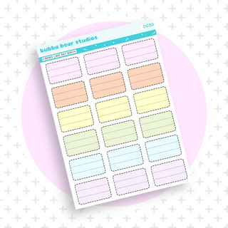 Dashed Lined Half Boxes Colorful Bubba Bear Studios Dashed Lined Half Boxes
