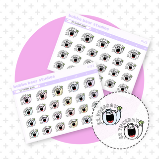 $2 Tuesday Bears Buy All (Set of 2) Bubba Bear Studios $2 Tuesday Bears Stationery