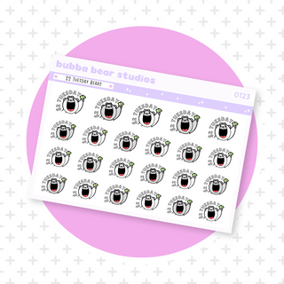 $2 Tuesday Bears Minimal Bubba Bear Studios $2 Tuesday Bears Stationery