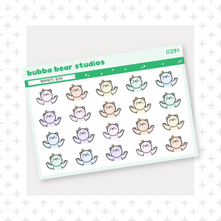 Namaste Bears Colorful Bubba Bear Studios Namaste Bears