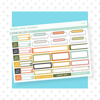 Vertical - September - Back To School Page III - Functional Boxes Bubba Bear Studios Vertical - September - Back To School