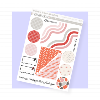 Hobonichi Cousin DAILY - You're Terrazzin' Up My Heart Page 4 - Extras Bubba Bear Studios Hobonichi Cousin DAILY - You're Terrazzin' Up My Heart Stationery