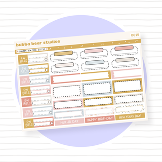 Vertical - January - New Year Best Me Page III - Functional Boxes Bubba Bear Studios Vertical - January - New Year Best Me