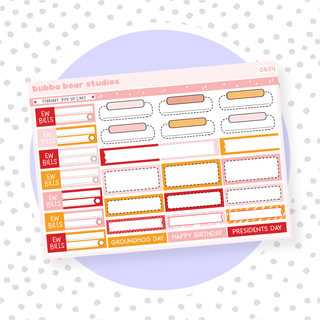 Vertical - February - Pick Up Lines Page III - Functional Boxes Bubba Bear Studios Vertical - February - Pick Up Lines