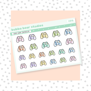 Video Game Controller Colorful Bubba Bear Studios Video Game Controller