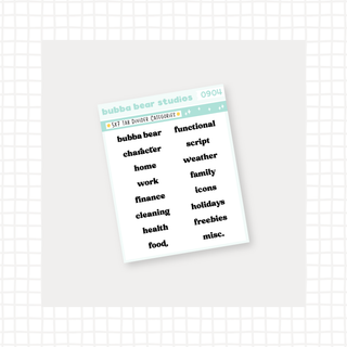 5x7 Album Tab Categories Tab Categories Bubba Bear Studios 5x7 Album Tab Categories