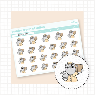 Delivery Bear Bubba Bear Studios Delivery Bear Stationery