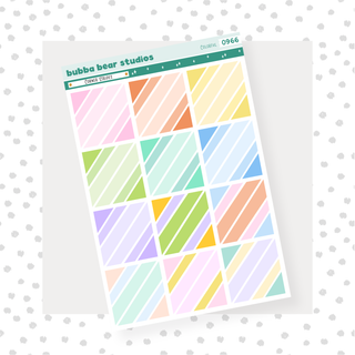 Corner Stripes Colorful Bubba Bear Studios Corner Stripes