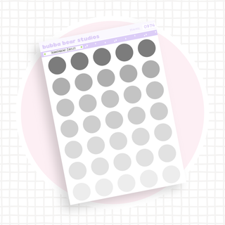 Transparent Circles Minimal Bubba Bear Studios Transparent Circles