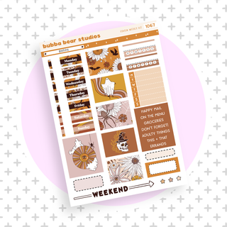 HOBONICHI COUSIN - Bootiful Page I - Deco & Date Covers Bubba Bear Studios HOBONICHI COUSIN - Bootiful