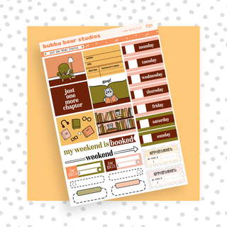 MINI - Just One More Chapter Page 1 - Deco and Date Covers Bubba Bear Studios MINI - Just One More Chapter