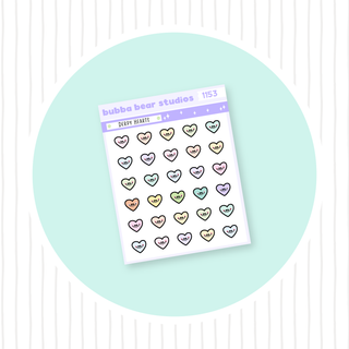 Derpy Hearts Colorful Bubba Bear Studios Derpy Hearts