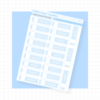 Hobonichi Cousin Daily Date Covers Blue Bubba Bear Studios Hobonichi Cousin Daily Date Covers