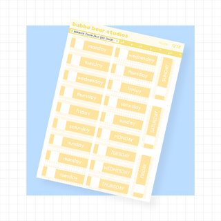 Hobonichi Cousin Daily Date Covers Yellow Bubba Bear Studios Hobonichi Cousin Daily Date Covers
