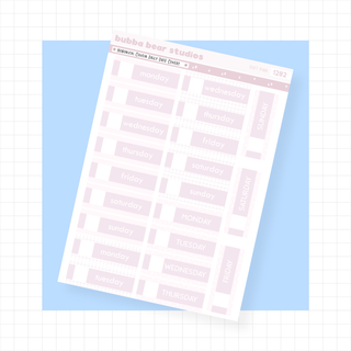 Hobonichi Cousin Daily Date Covers Soft Pink Bubba Bear Studios Hobonichi Cousin Daily Date Covers