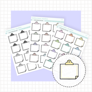 Clipped Bordered Note Boxes Standard Buy All (Set of 3) Bubba Bear Studios Clipped Bordered Note Boxes