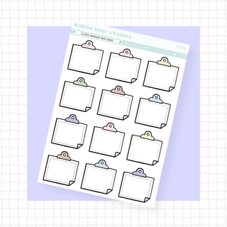 Clipped Bordered Note Boxes Standard Muted Bubba Bear Studios Clipped Bordered Note Boxes