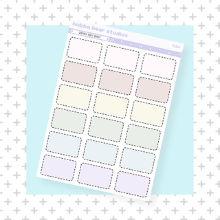 Dashed Half Boxes Standard Muted Bubba Bear Studios Dashed Half Boxes