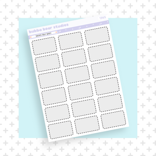 Dashed Half Boxes Standard Grey Bubba Bear Studios Dashed Half Boxes