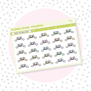 Happy Peekaboo Bears Colorful Bubba Bear Studios Happy Peekaboo Bears Stationery