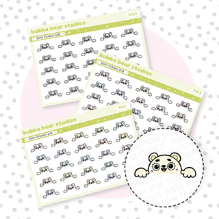 Happy Peekaboo Bears Buy All (Set of 3) Bubba Bear Studios Happy Peekaboo Bears Stationery