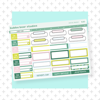 Vertical - June - Jungle June Page III - Functional Boxes Bubba Bear Studios Vertical - June - Jungle June Stationery