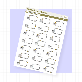 Announcement Bear Boxes Mini Muted Bubba Bear Studios Announcement Bear Boxes Stationery