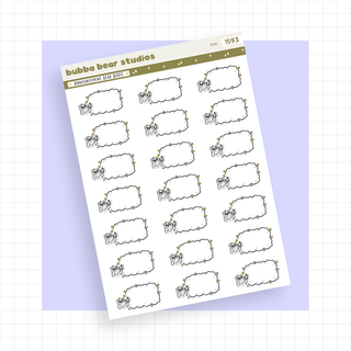 Announcement Bear Boxes Mini Minimal Bubba Bear Studios Announcement Bear Boxes Stationery