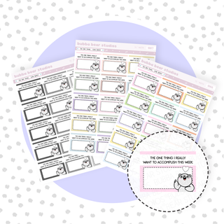 The One Thing... Goal Boxes Standard Buy All (Set of 3) Bubba Bear Studios The One Thing... Goal Boxes Stationery