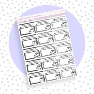 The One Thing... Goal Boxes Standard Minimal Bubba Bear Studios The One Thing... Goal Boxes Stationery