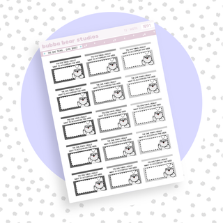 The One Thing... Goal Boxes Mini Minimal Bubba Bear Studios The One Thing... Goal Boxes Stationery