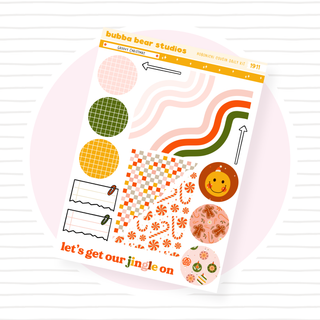 Hobonichi Cousin DAILY - Groovy Christmas Page 4 - Extras Bubba Bear Studios Hobonichi Cousin DAILY - Groovy Christmas Stationery