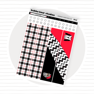 Hobonichi Cousin DAILY - Hipster Xmas Page 2 - Washi & Checklist Circles Bubba Bear Studios Hobonichi Cousin DAILY - Hipster Xmas Stationery