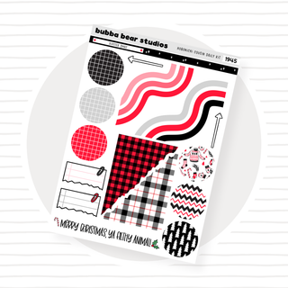 Hobonichi Cousin DAILY - Hipster Xmas Page 4 - Extras Bubba Bear Studios Hobonichi Cousin DAILY - Hipster Xmas Stationery