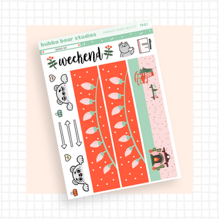 Hobonichi Cousin DAILY - Decked Out Page 3 - Washi & Doodles Bubba Bear Studios Hobonichi Cousin DAILY - Decked Out Stationery