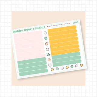 Hobonichi Cousin DAILY - Decked Out Bubba Bear Studios Hobonichi Cousin DAILY - Decked Out Stationery