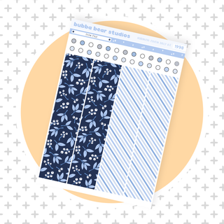 Hobonichi Cousin DAILY - Snow Cold Page 2 - Washi & Checklist Circles Bubba Bear Studios Hobonichi Cousin DAILY - Snow Cold Stationery