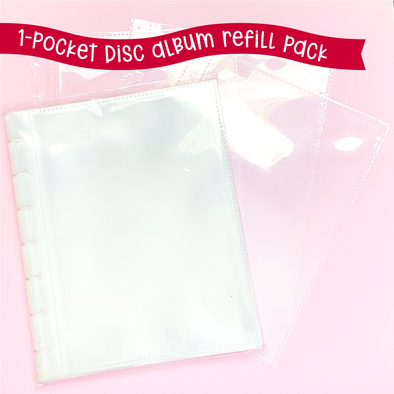 1-Pocket Refill Pack for Disc Album Sticker Storage